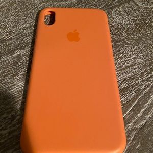 Papaya Orange iPhone XS Max Silicone Cover